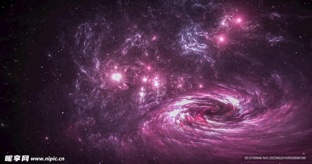 绚丽宇宙星空图片素材