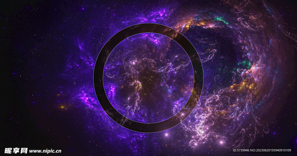 紫色宇宙星空图片素材