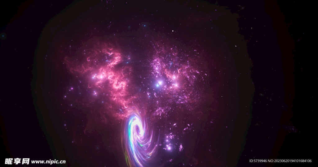 绚丽宇宙星空图片素材