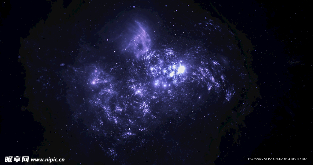 蓝色宇宙星空图片素材