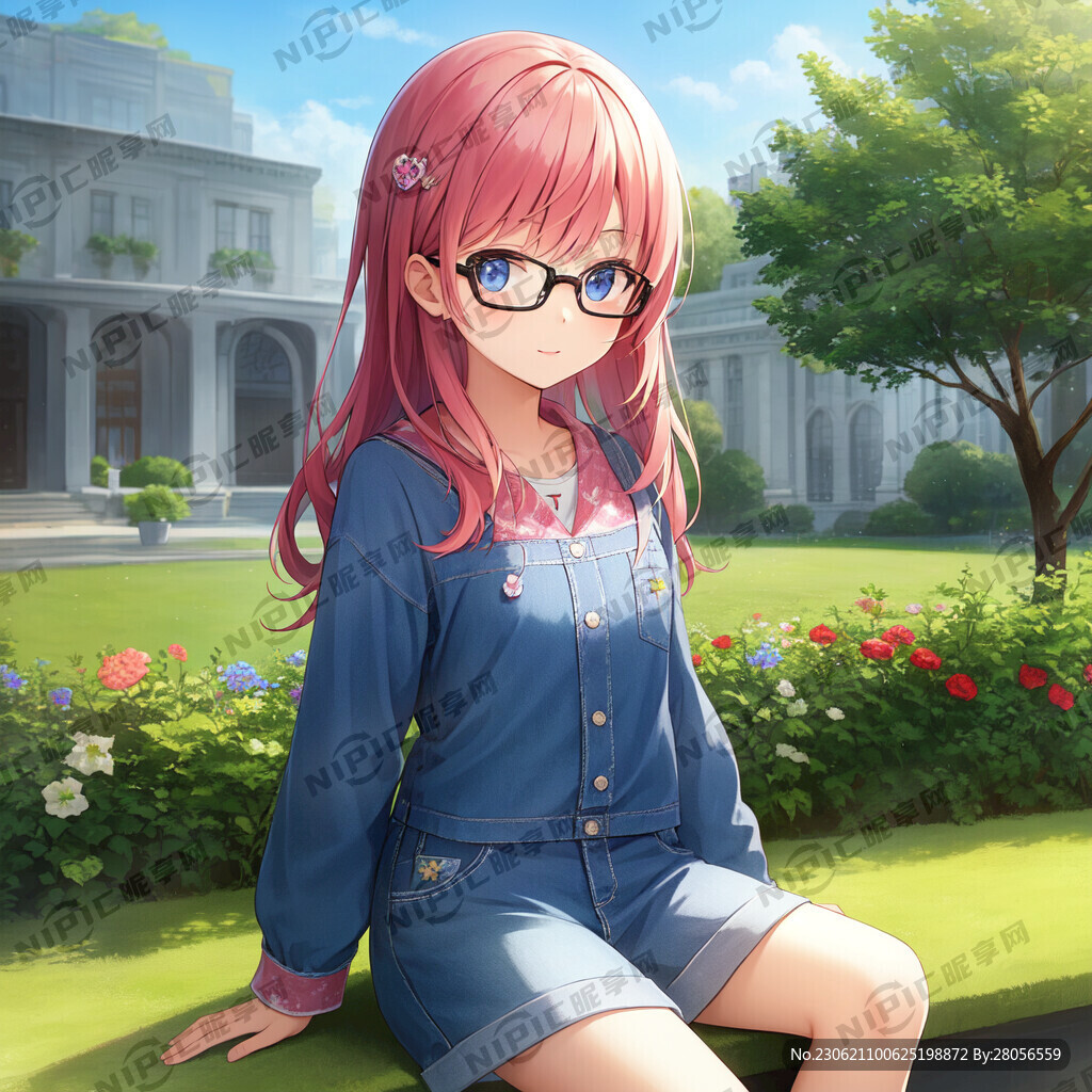 戴眼镜的小逗比女