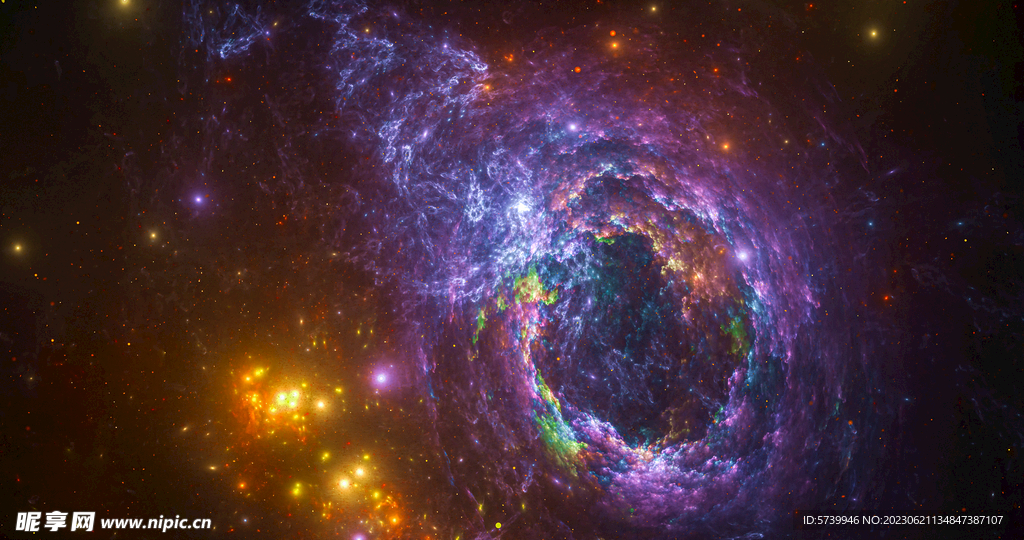 绚丽宇宙星空图片素材