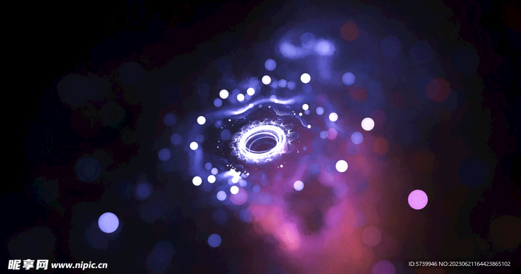 璀璨光影光斑粒子舞台背景