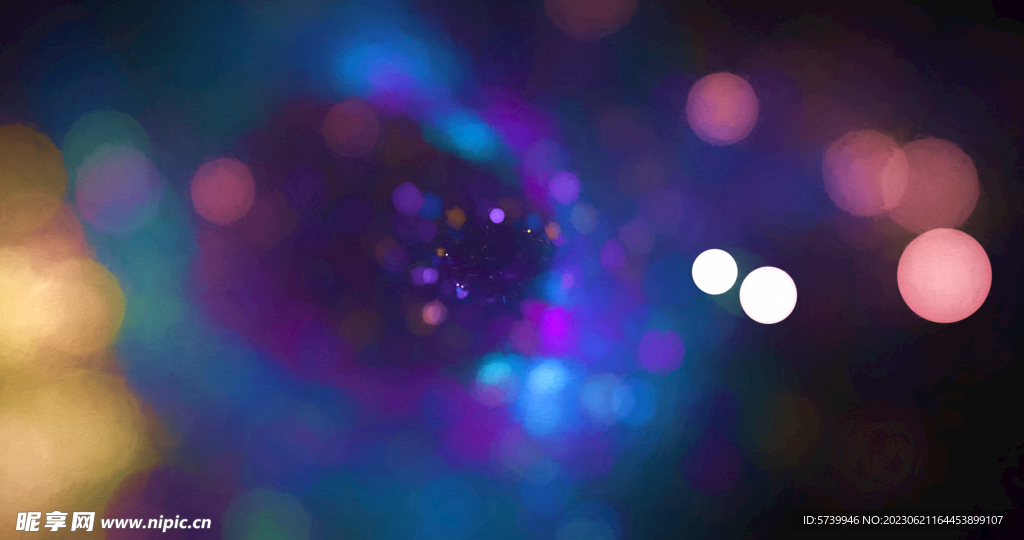 璀璨光影光斑粒子舞台背景