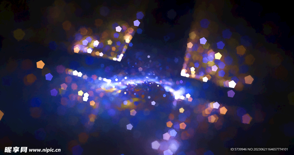 炫酷光影粒子晚会舞台背景图