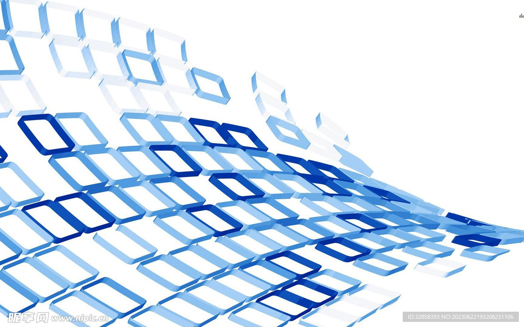 蓝色延伸发光几何抽象背景