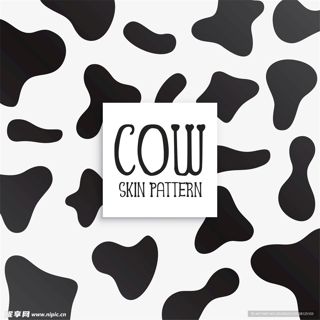 奶牛皮毛纹理 