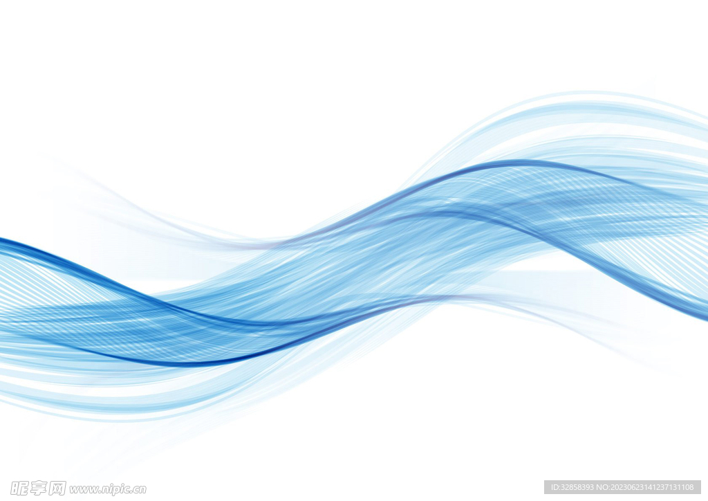 蓝色抽象科技线条背景