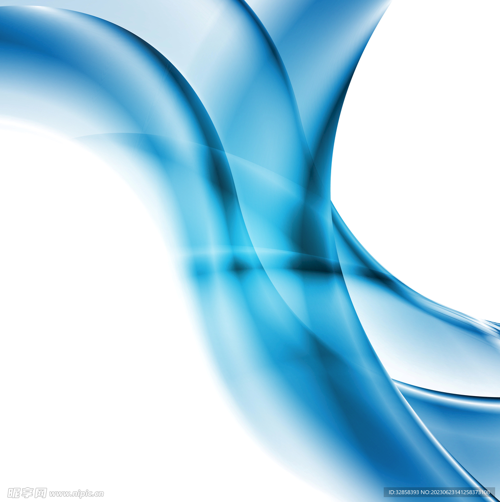 蓝色抽象科技线条背景