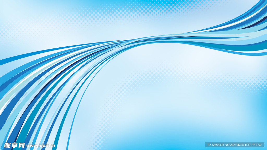 蓝色抽象科技线条背景