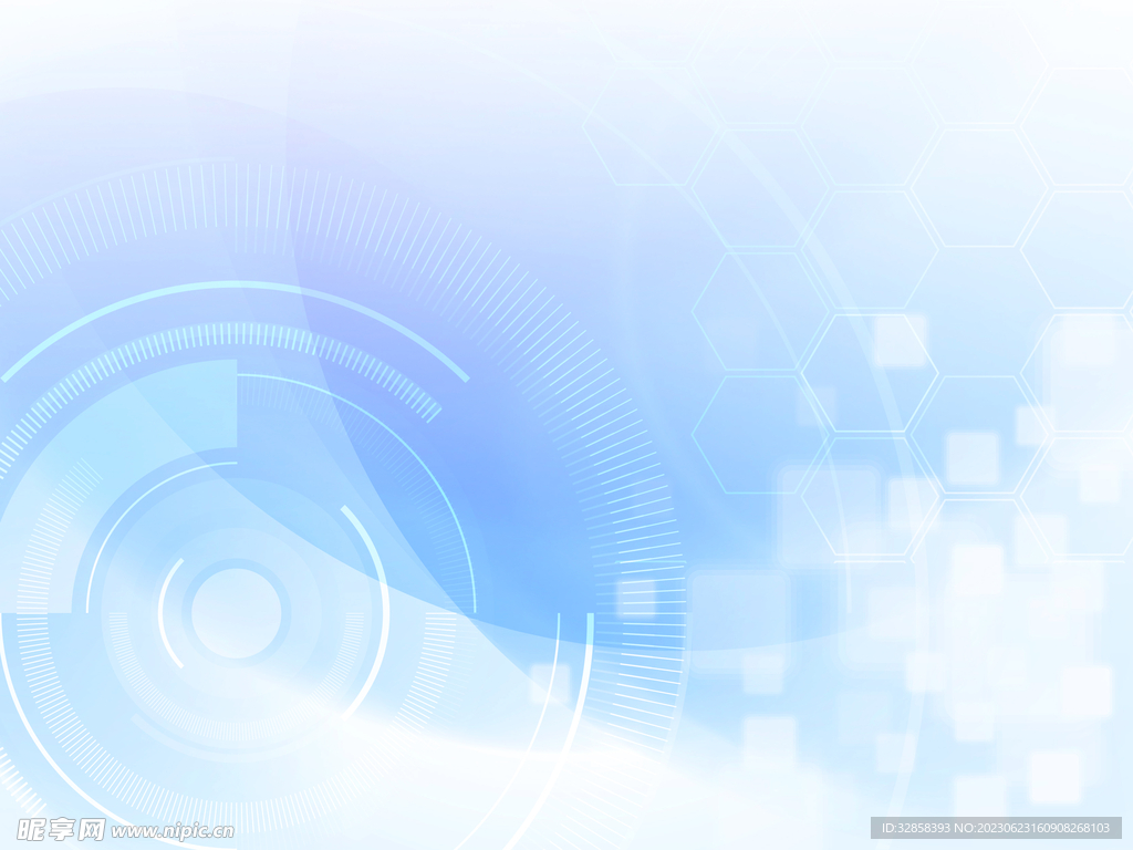 蓝色抽象科技线条背景