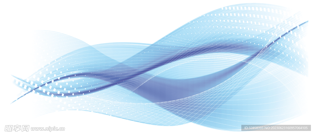 蓝色抽象科技线条背景