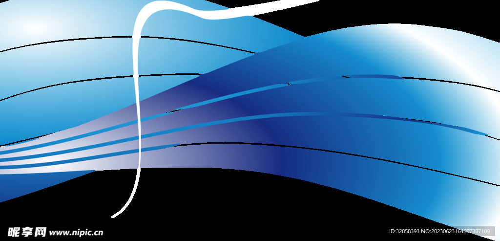 蓝色抽象科技线条背景