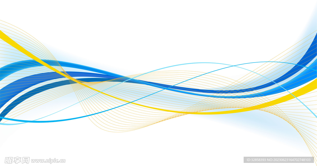 蓝色抽象科技线条背景