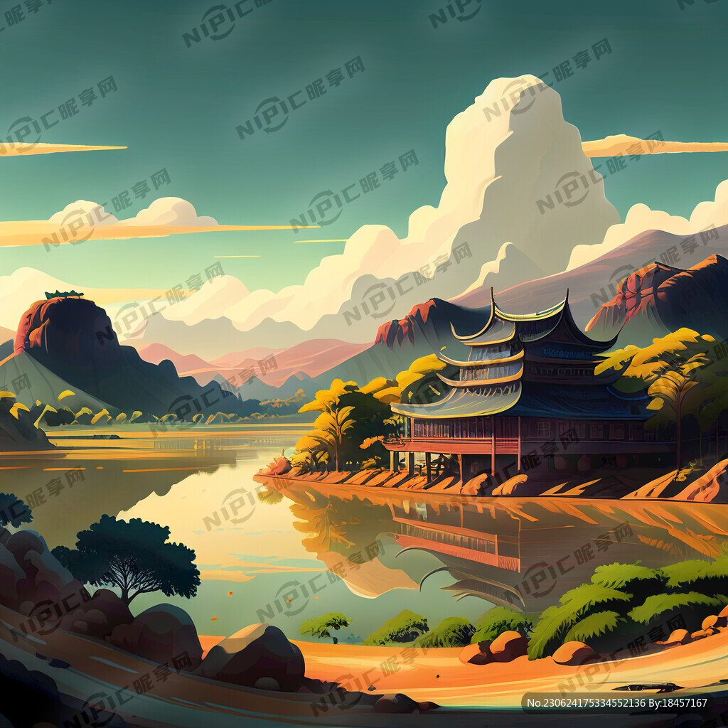 兰州拉面风景图