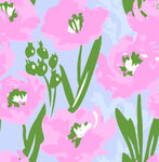  数码印花 大牌  色块花 