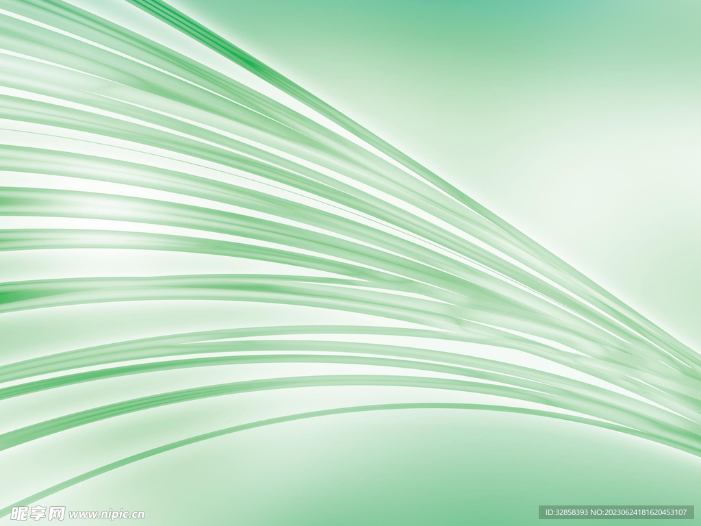 绿色抽象科技线条背景