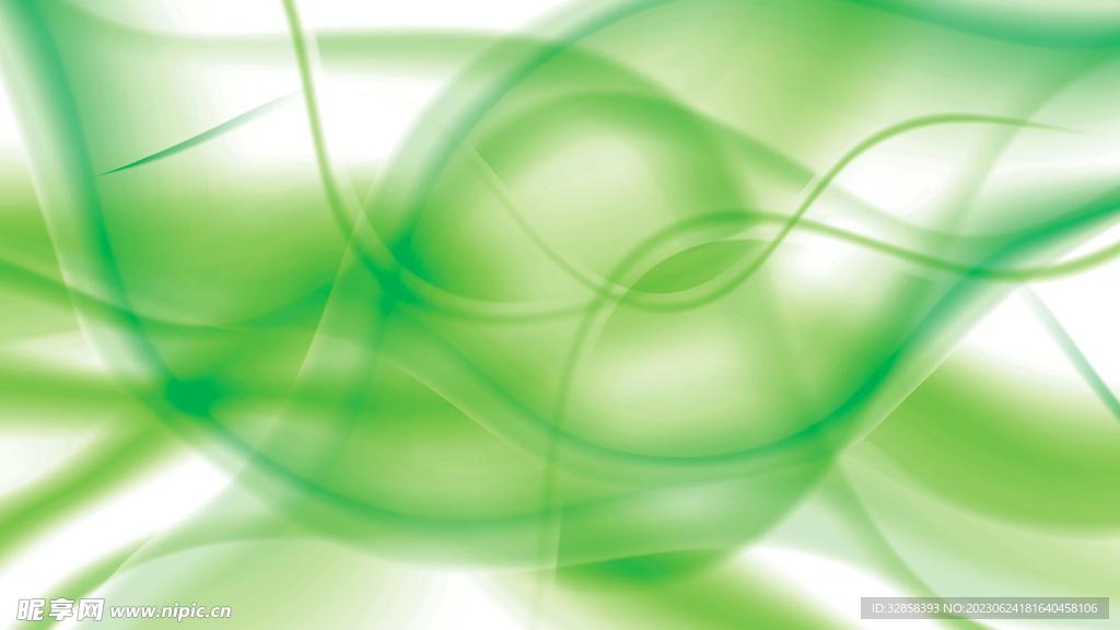 绿色抽象科技线条背景