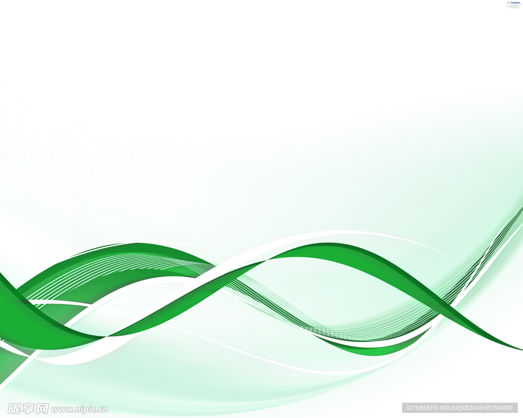 绿色抽象科技线条背景