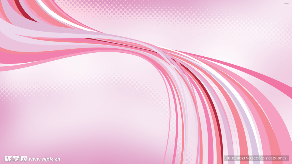 红色科技抽象线条背景