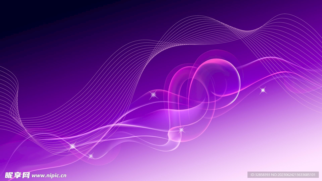 紫色科技抽象线条背景