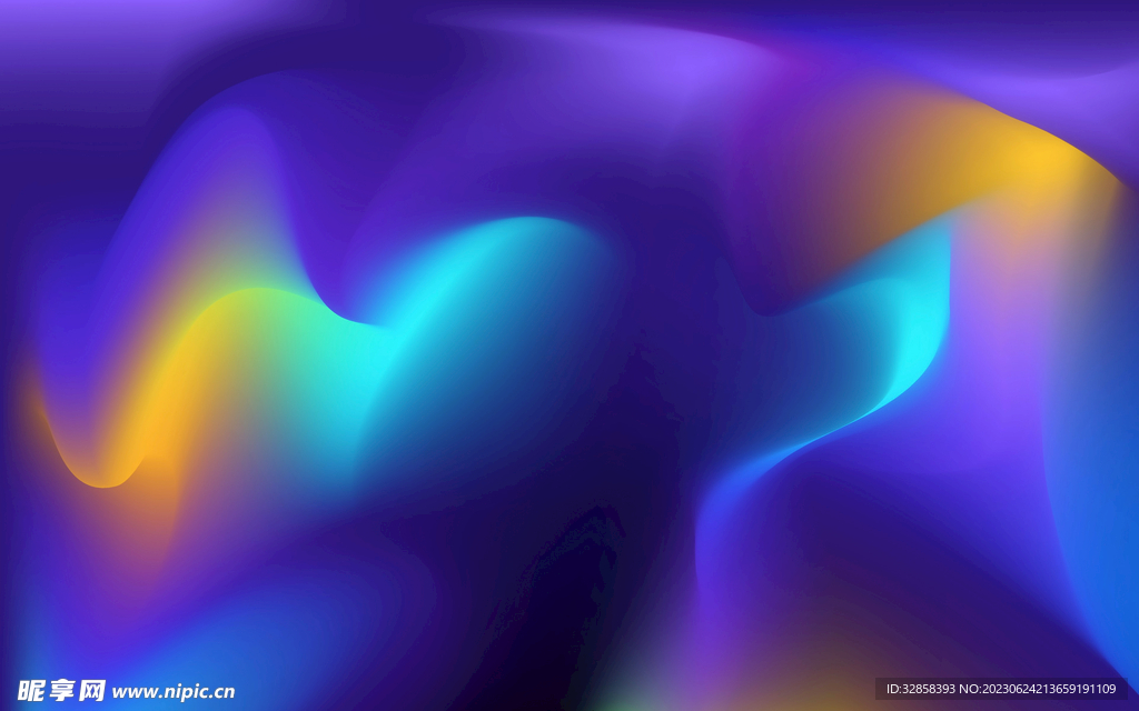 蓝紫色3d科技抽象线条背景