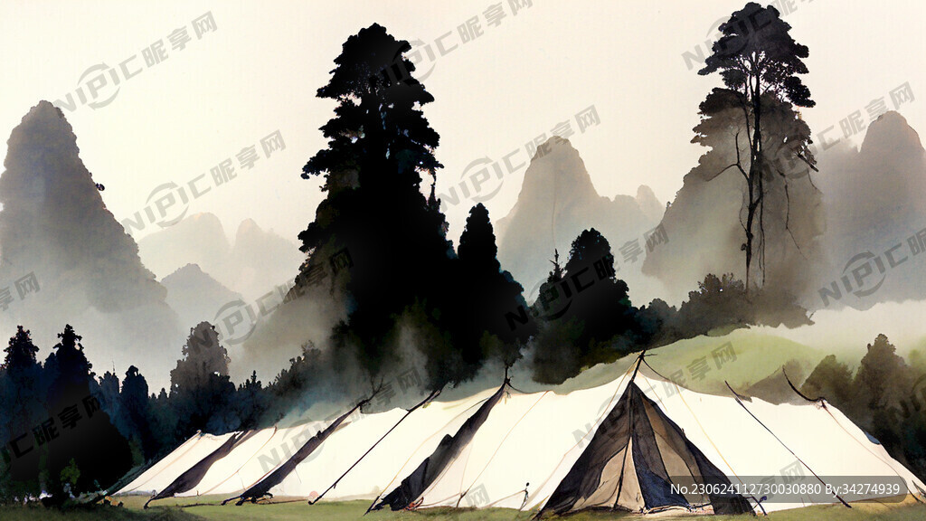 超大广角 真实场景 超大帐篷