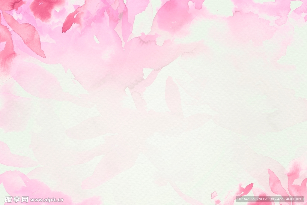 粉色水彩背景