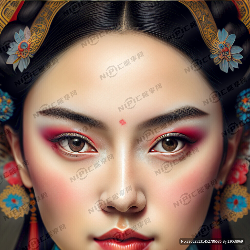 中国风 汉服 东方面孔