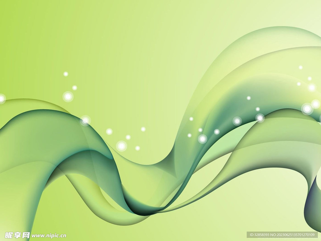 绿色抽象科技线条背景