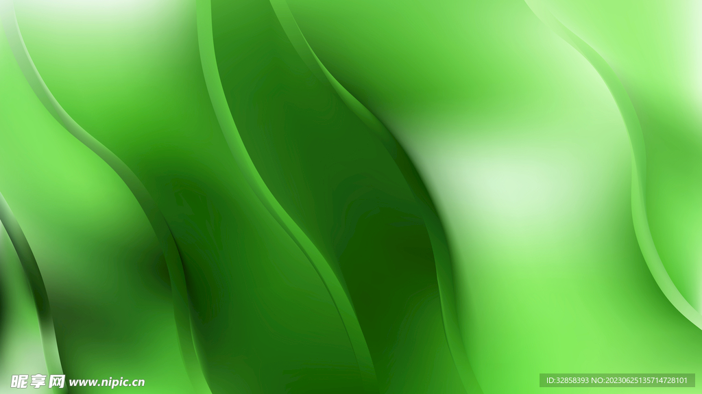 绿色抽象科技线条背景