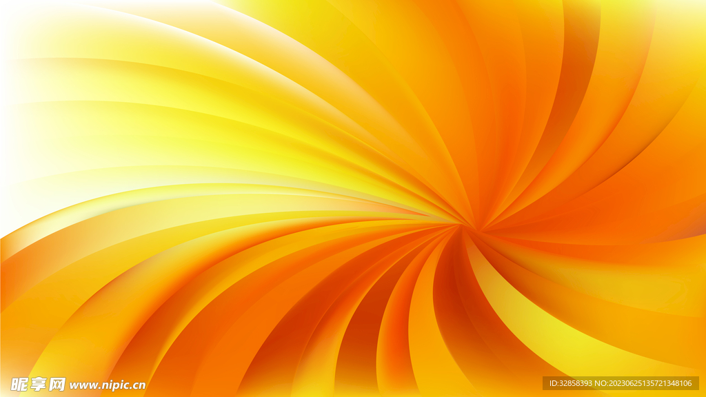 金色黄色渐变螺旋科技线条背景