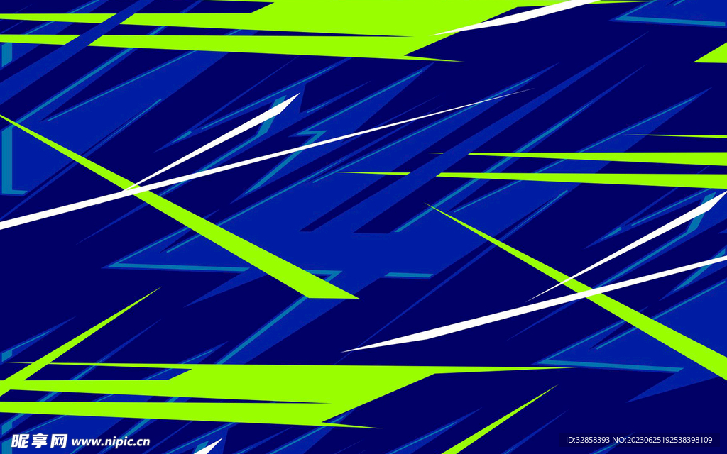 蓝色不规则几何线条抽象背景