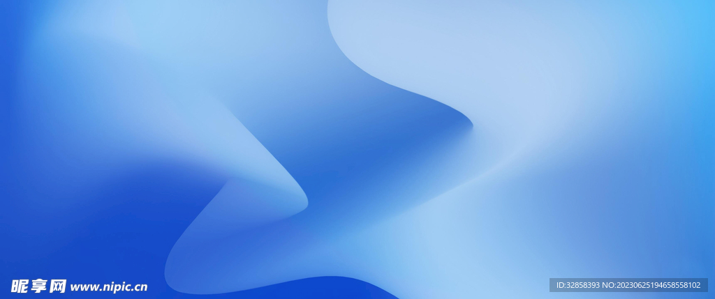 蓝色发光模糊科技抽象线条背景