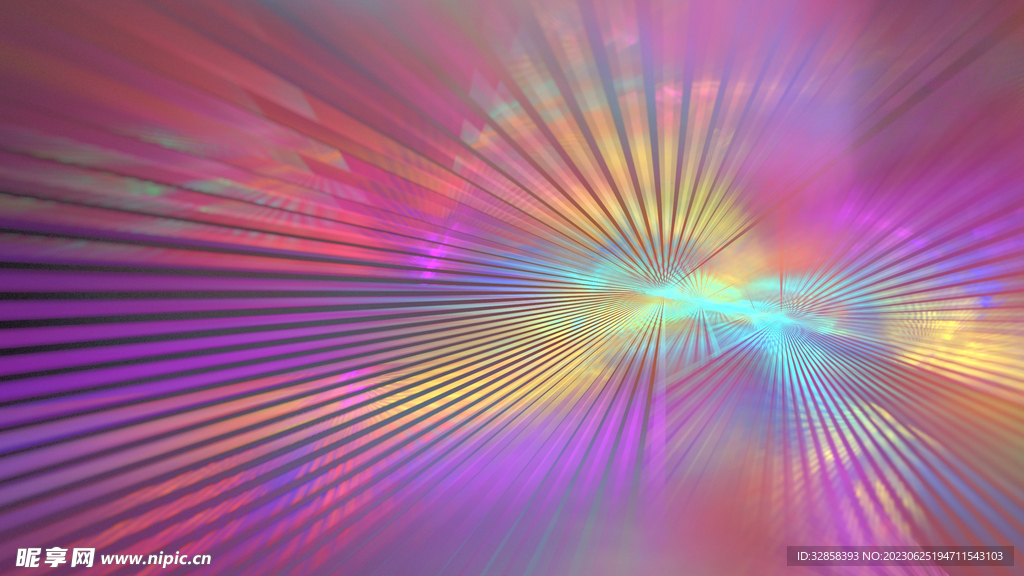 彩色玻璃延伸发光线条爆炸背景