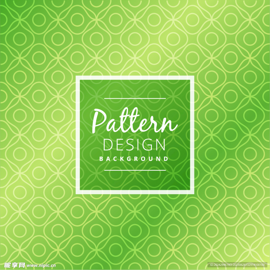 绿色图案