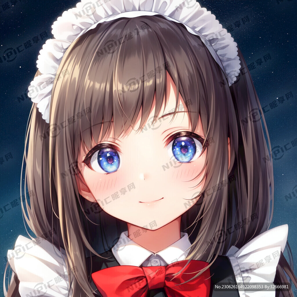 女仆头头像 开心 可爱