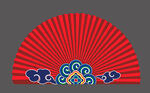国潮风扇子 矢量文件
