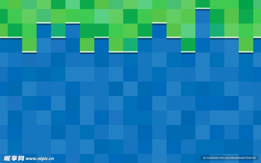 蓝色绿色渐变几何抽象背景
