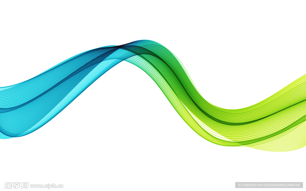 绿色抽象科技线条背景