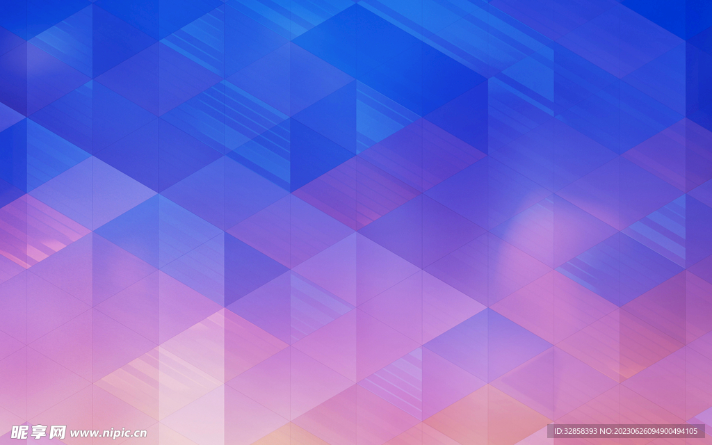 紫色渐变3d菱形几何抽象背景
