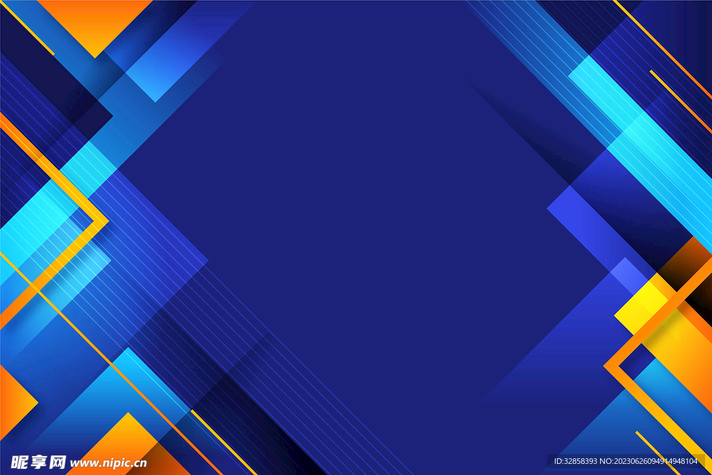 蓝色不规则几何渐变抽象背景