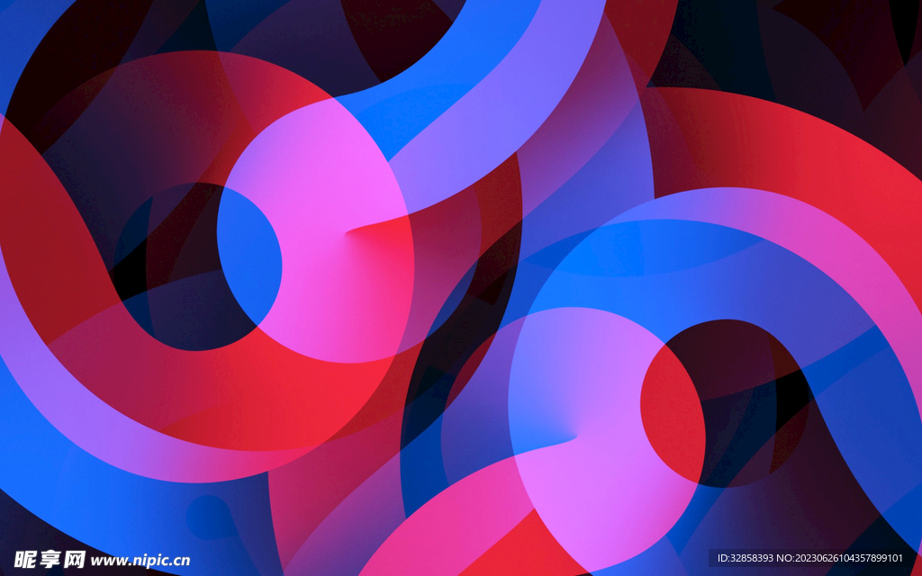 炫彩3d抽象科技线条背景