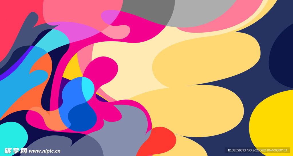 炫彩3d抽象科技线条背景