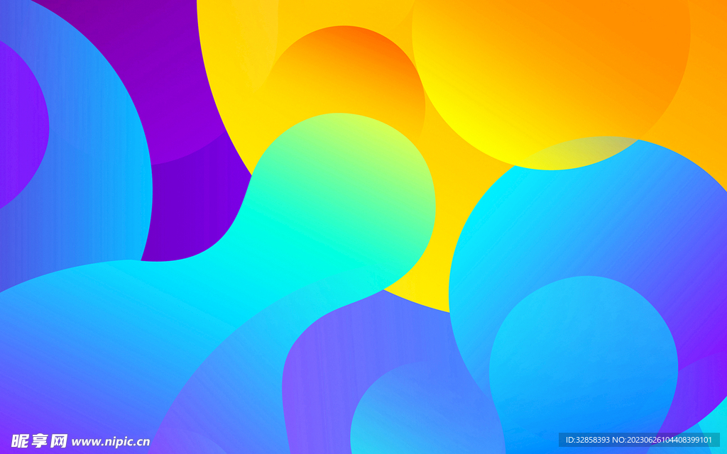 炫彩3d抽象科技线条背景