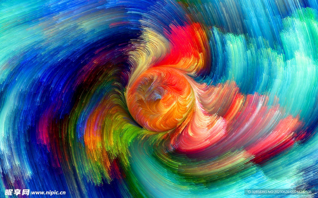 3d炫彩粒子大爆炸背景