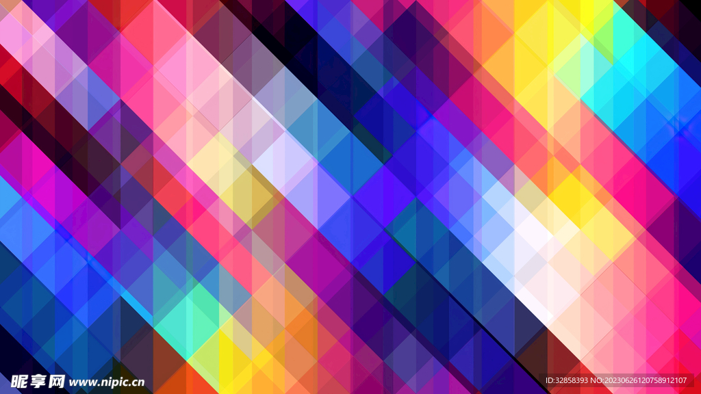 彩色渐变几何抽象背景