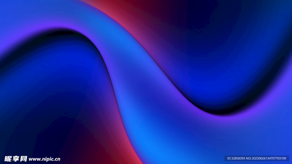 蓝色渐变抽象科技线条背景