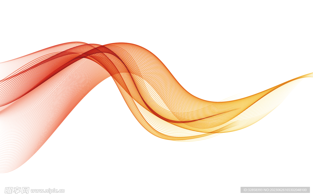 红色渐变抽象科技线条背景