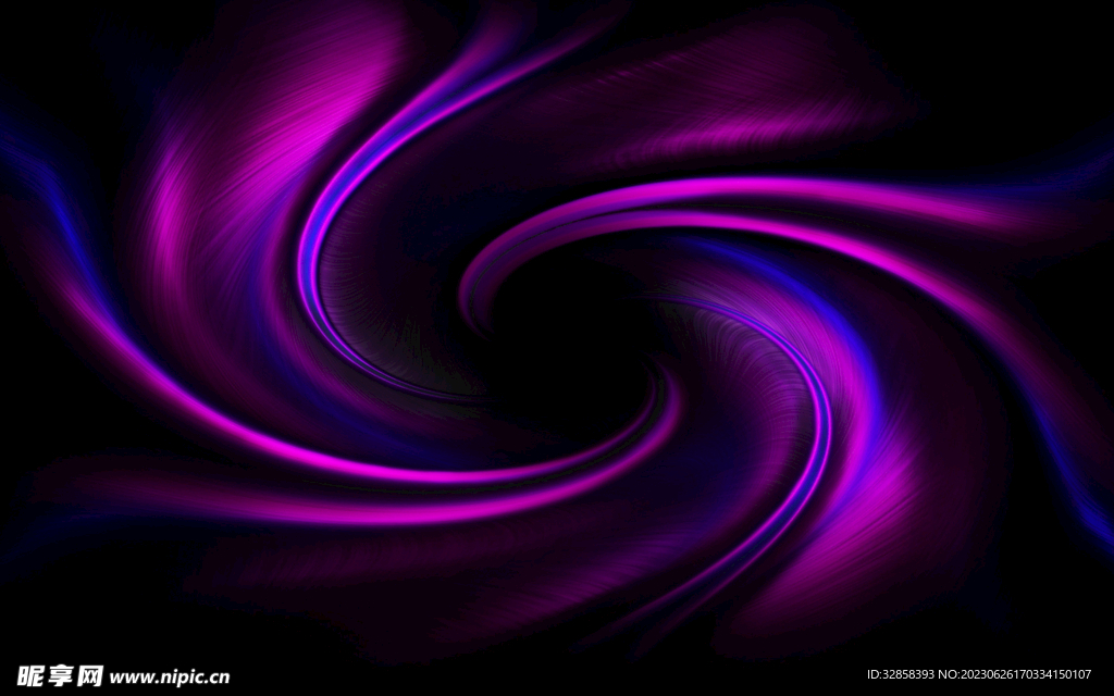 紫色发光光线抽象科技线条背景